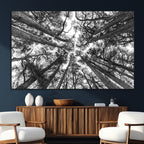 Trees Contemporary Art Canvas Print