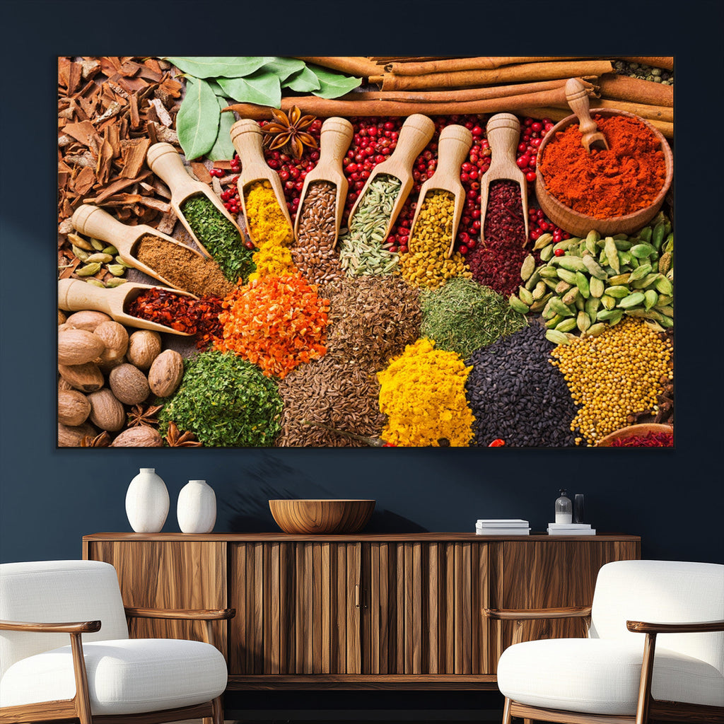 Spices Kitchen Wall Art Canvas Print