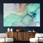 Colorful Marble Fluid Effect Canvas Wall Art Print