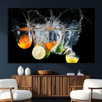 Kitchen Wall Art, Kitchen Fruits Art Canvas Print
