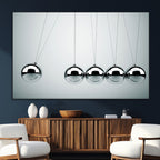 Newton's Cradle Wall Art Canvas Print | Framed Newton Cradle Wall Art