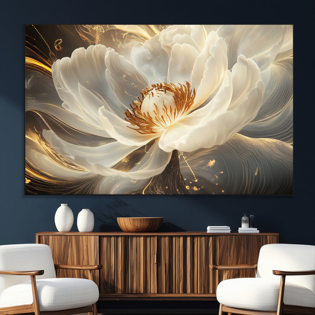 Abstract Floral Wall Art Canvas Print