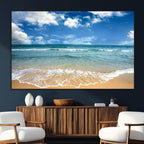 Sea View From the Beach Canvas Print