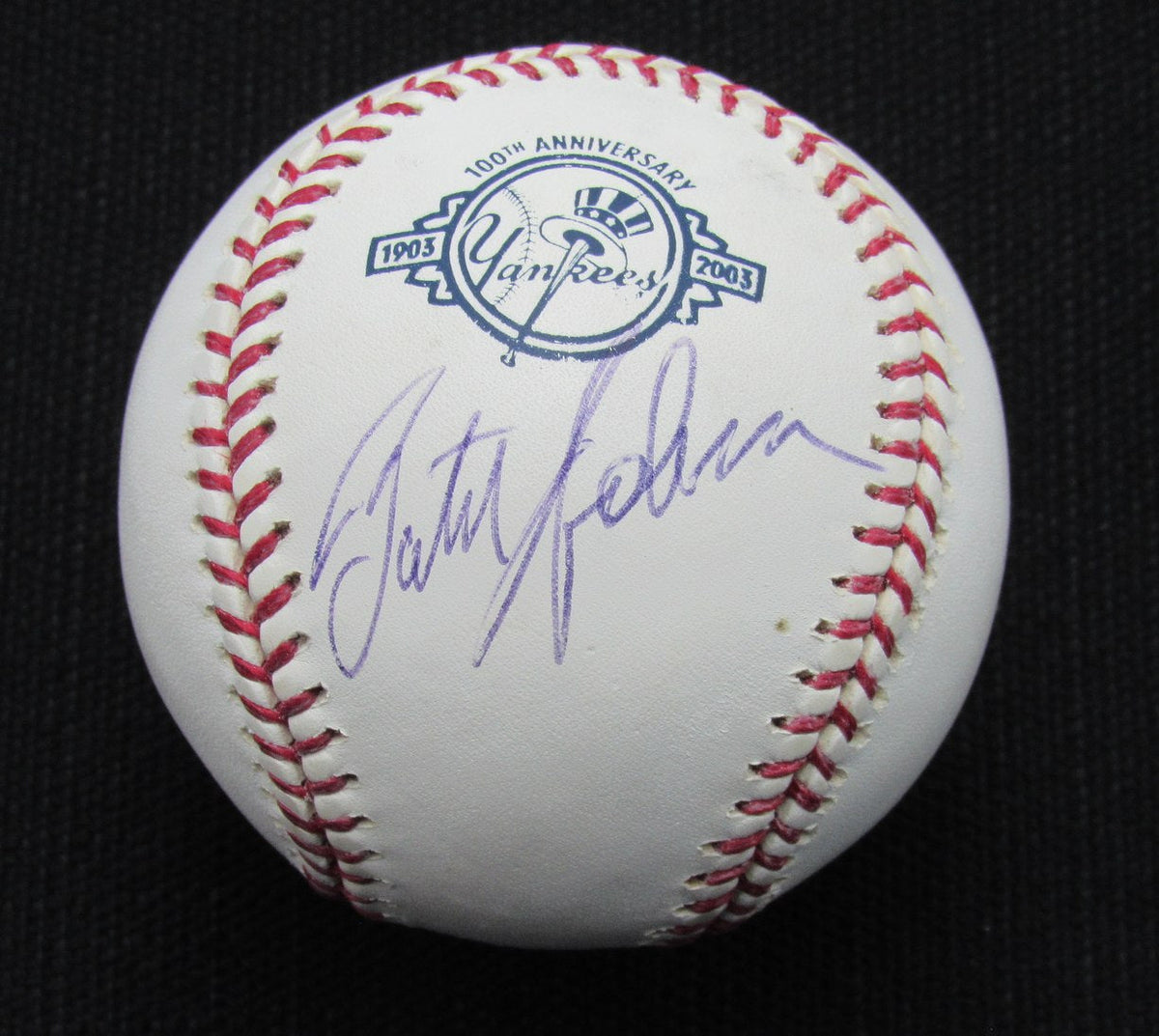 Butch Hobson Signed/Auto Yankees 100th OML Baseball JSA 186741