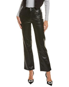 Hudson Women's Remi High-Rise Straight Leg Ankle Jean, Black, 28