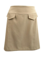 Vince Camuto Women's Flap-Pocket Mini Skirt (6, Camel)