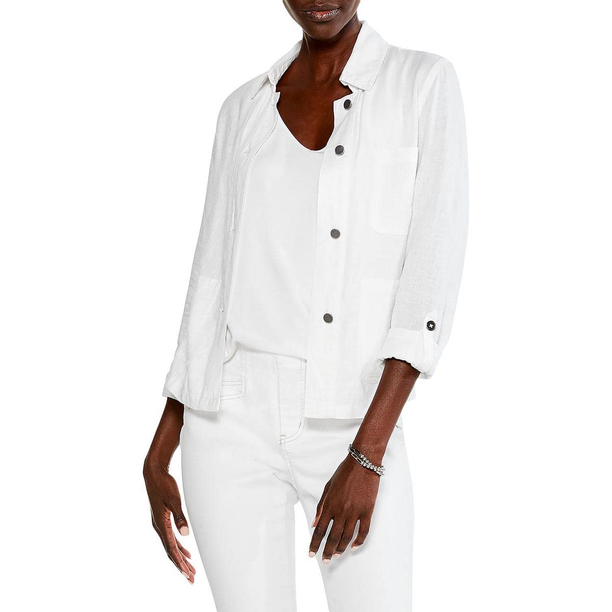 NIC+ZOE Rumba Jacket Paper White MD (US 8-10)