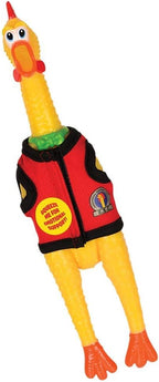 Emotional Support Squeaking Rubber Chicken – Stress Relief with Hilarious Squawk 🐔