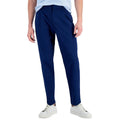 Alfani Mens Stretch Pleated Straight Leg Pants Navy 38/32