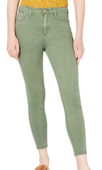 Celebrity Pink Juniors' High-Rise Ankle Skinny Jeans Green Size 5