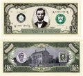 100 - President Abraham Lincoln Million Dollar Novelty Money Patriotic Bills