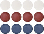 2,500 Plastic Poker Chips – 25 Box Set (100 Chips Per Box) – Red, White & Blue Stackable Game Chips ♠️♦️♣️❤️