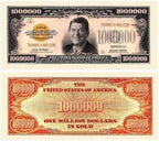 100  "Thanks A Million" Ronald Reagan Dollar Gold Certificate Banknote Bills