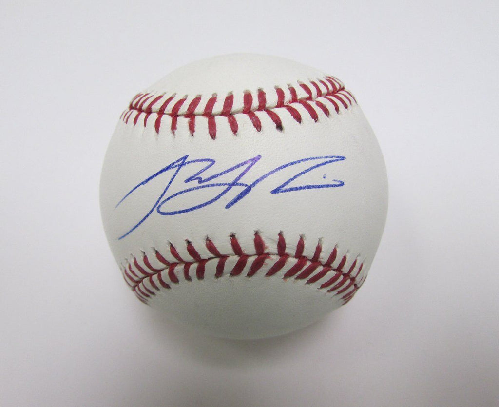 T.J. Rivera Pirates, Mets Signed/Autographed OML Baseball JSA 138478