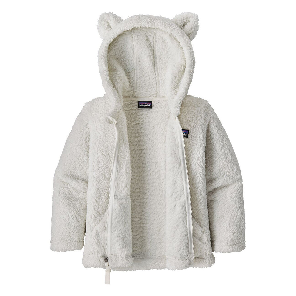 Toddler's // Furry Friends Fleece Hooded Jacket // Birch White