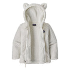 Toddler's // Furry Friends Fleece Hooded Jacket // Birch White