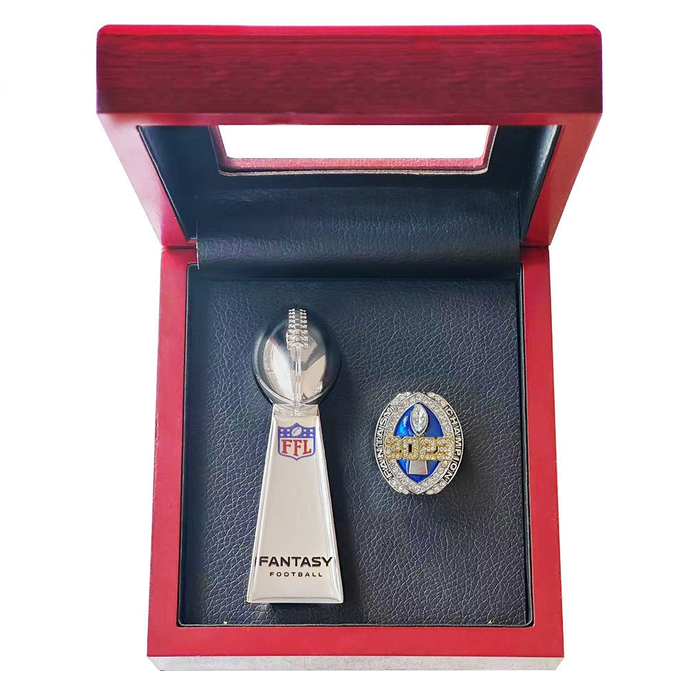 2023 Fantasy Football Champion Ring & Trophy Set