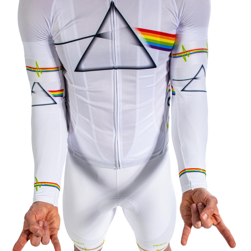 Pink Floyd White Dark Side of the Moon Arm Warmers