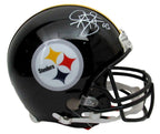 Troy Polamalu Signed Steelers Full Size Proline Black Helmet Beckett 151603