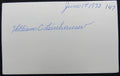 Bill Leinhauser 1912 Detroit Tigers d.1978 Signed 3x5 Index Card