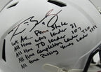 Trace McSorley Signed/Ins Full Size Speed Replica Football Helmet PSU JSA 190345
