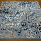 Sevita Distressed Abstract // Blue + Beige