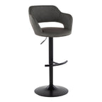 Margarite - Contemporary Adjustable Barstool With Swivel (Set of 2)