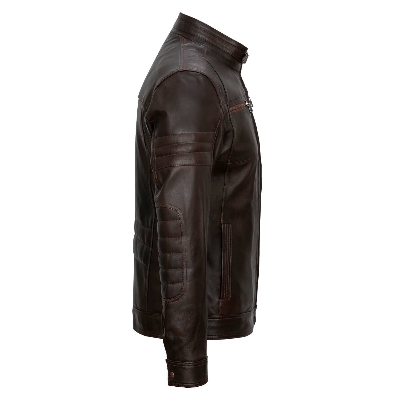 Mock Neck Jacket // Brown