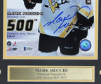 Mark Recchi Penguins HOF Signed/Autographed 8x10 Photo Framed Beckett 155176