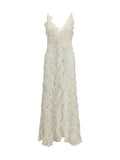 Long Evening Dress Cream