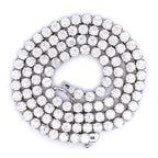 45.00ct Moissanite Tennis Necklace Sterling Silver