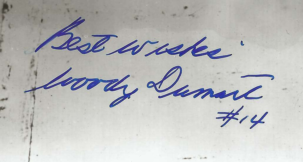 Woody Dumart Boston Bruins Signed/Autographed 8x10 B/W Photo JSA 150928