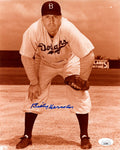 Billy Herman HOF Autographed 8x10 Photo Brooklyn Dodgers JSA 177854