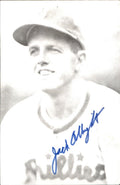 Jack Albright Phillies d. 1991 Signed/Autographed 3x5  Photo 177916