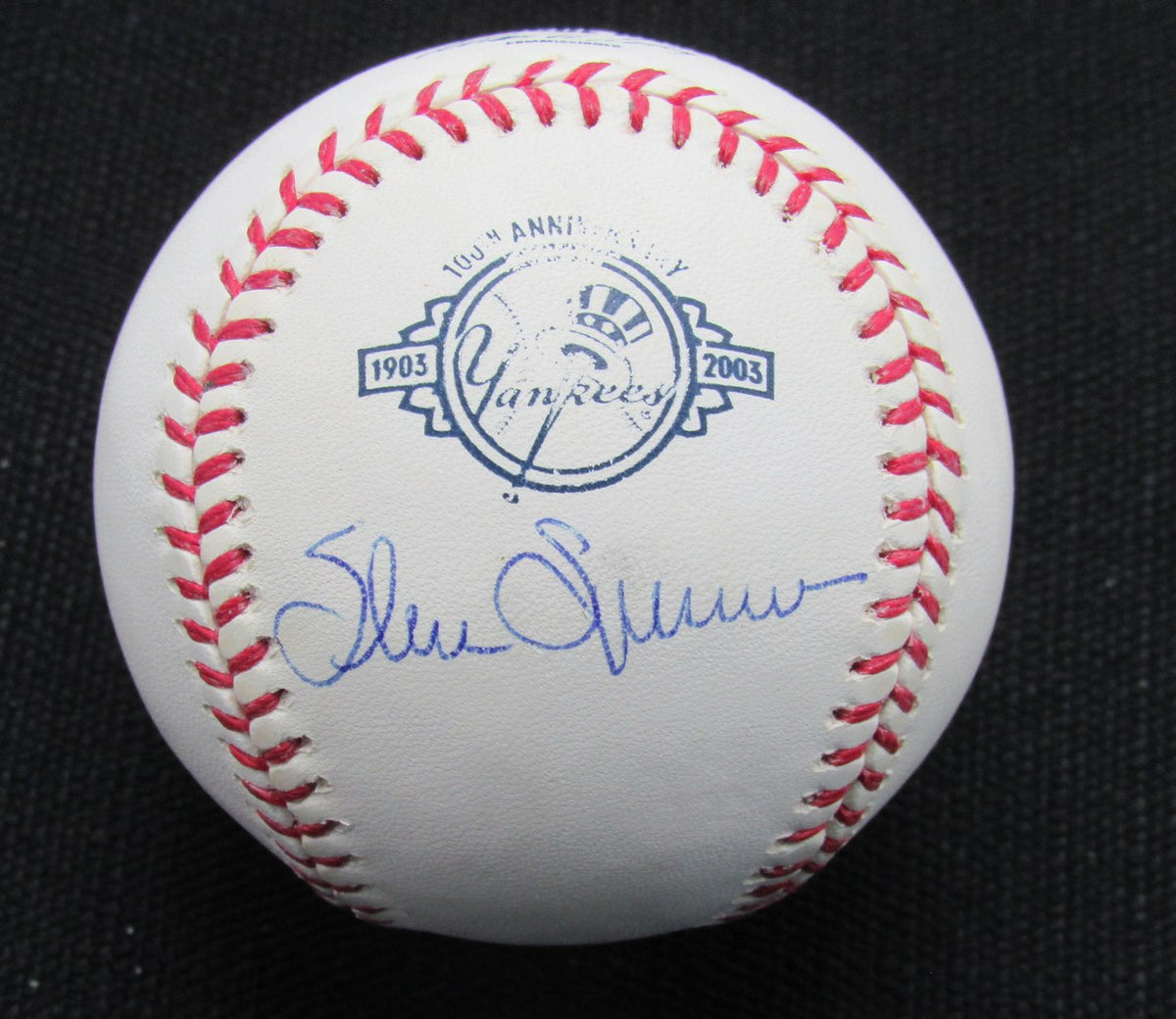 Shane Spencer Signed/Auto Yankees 100th OML Baseball MAB 187076
