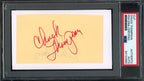 Chuck Thompson HOF Autographed Cut on 3x5 Index Card Baltimore Orioles PSA/DNA