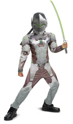 Genji Overwatch Ninja Muscle Child Costume X-Large 14-16