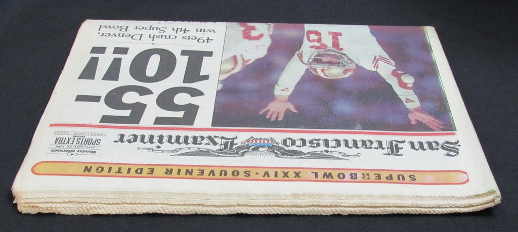 San Francisco Examiner Newspaper 1/29/1990 49ers Super Bowl XXIV Champs 190809