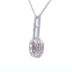 .45ct Ruby Diamond Fashion Pendants 10KT White Gold