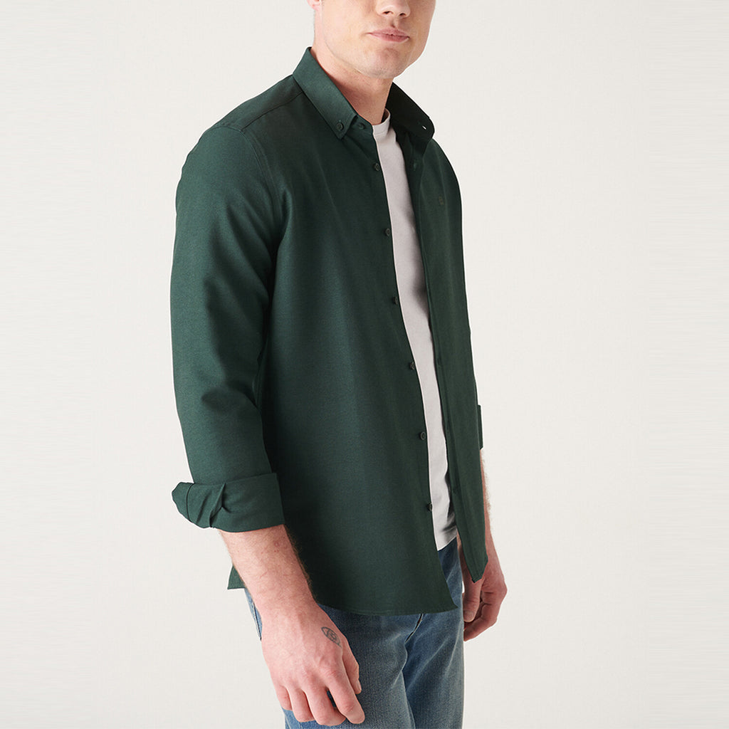 Oxford Regular Fit Shirt // Dark Green