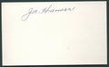 Joe Hauser Indians (d.1997) Signed 3x5 index card 120215