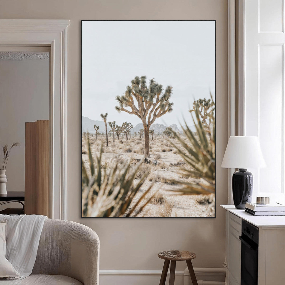 Joshua Tree Wall Art | Framed Desert Landscape Canvas