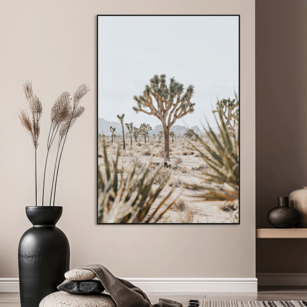 Joshua Tree Wall Art | Framed Desert Landscape Canvas