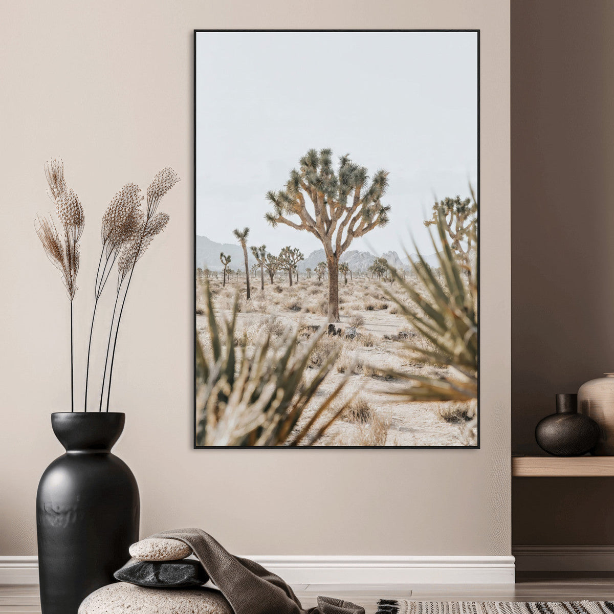 Joshua Tree Wall Art | Framed Desert Landscape Canvas