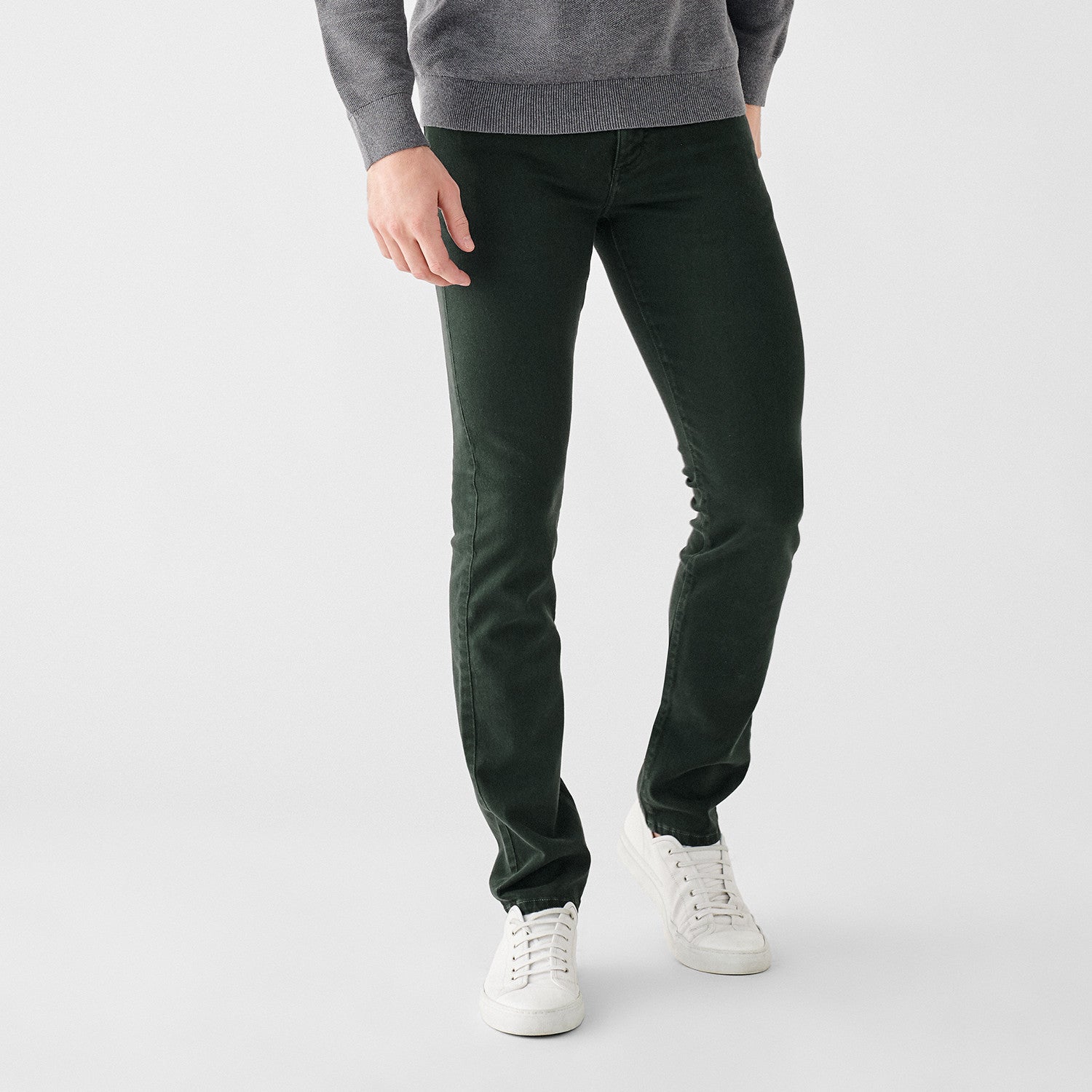Russell Slim Straight Jeans // Dark Emerald