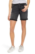 Wit & Wisdom AbSolution Roll Cuff Denim Shorts - Black