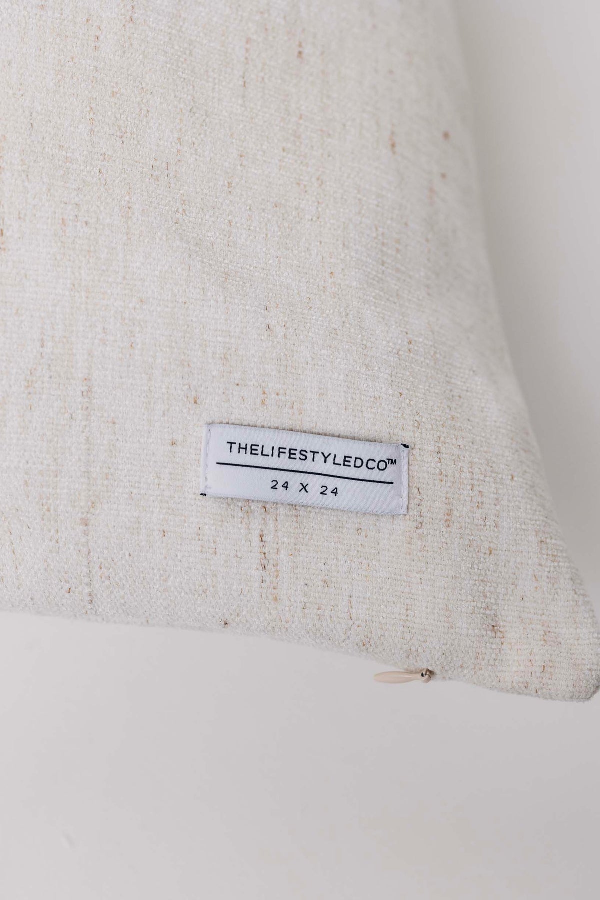 Whisper Slub Chenille Pillow - Bone - 2 Sizes