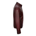 Mock Neck Jacket // Burgundy