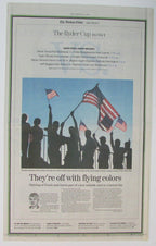 Ryder Cup Coverage Tiger Woods 1999 Boston Globe Complete Newspaper 147875