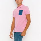 Conner Short Sleeve Polo Shirt // Pink